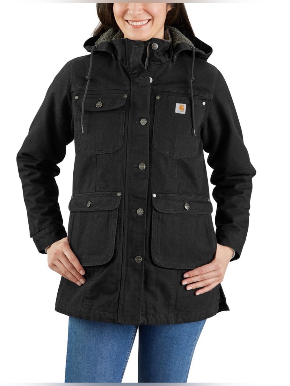 Carhartt Women's Weathered Duck Canvas Utility Jacket - EUC